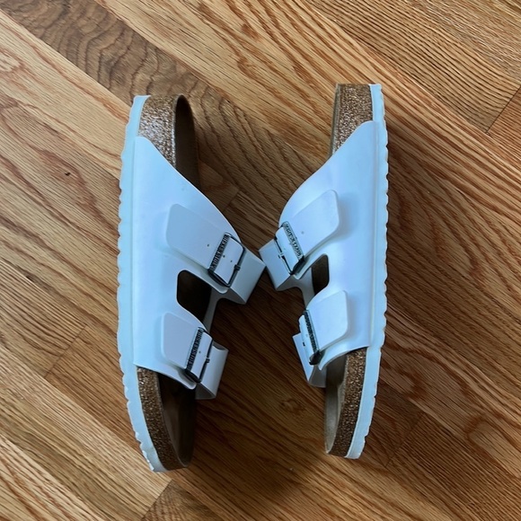 New Birkenstock Mens Arizona Birks-Flor White Size 11 main image 10